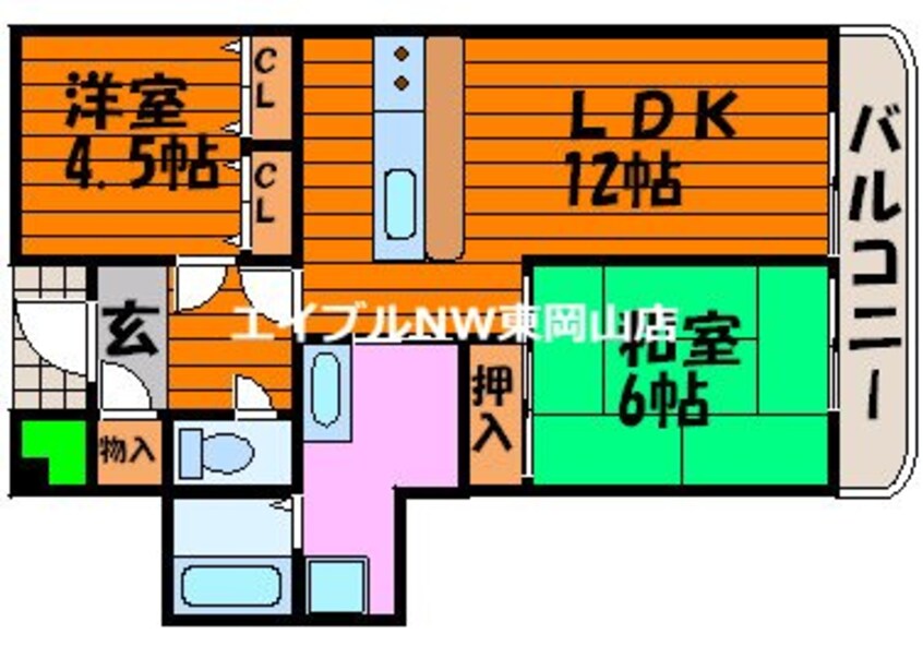 間取図 エクセレント旭川