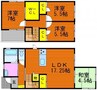 ジャルディーノ　B 4LDKの間取り