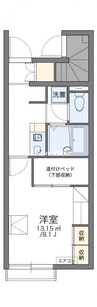 レオパレス藤花 1Kの間取り