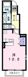 グリーン・コート　幸　Ａ 1Rの間取り
