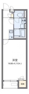 クレイノグランドゥール備前 1Kの間取り