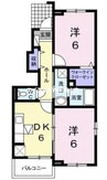 パフィオ 2DKの間取り