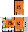 メゾンラフレーズⅠ号棟 2Kの間取り