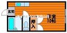 シャンテ操山 1Kの間取り
