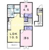 グリーンベルＡ棟 2LDKの間取り