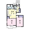 カプチーノ　Ｃ 2DKの間取り