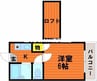 パレス21 1Kの間取り