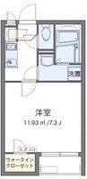 クレイノ沖 1Kの間取り