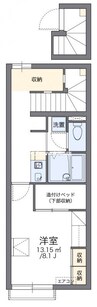 レオパレスＺＯＯ 1Kの間取り