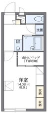 レオパレスアークハイツ 1Kの間取り