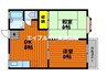ロイヤル瀬戸 2DKの間取り