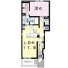 グラシアス 1LDKの間取り
