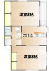 あじさい 2DKの間取り