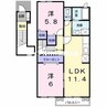 グランツ　Ａ 2LDKの間取り