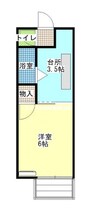 マンションセト 1Kの間取り