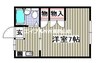 安田コーポ　Ⅱ棟 1Kの間取り