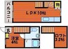 AXISⅡ 1LDKの間取り