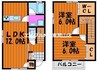 スキポール中尾 2LDKの間取り