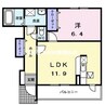 メリディオ　操山 1LDKの間取り