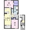 メゾン・ド・グラシーヌ 2LDKの間取り