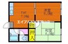 ヴィラ高島 2DKの間取り