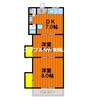 楓マンション 2DKの間取り
