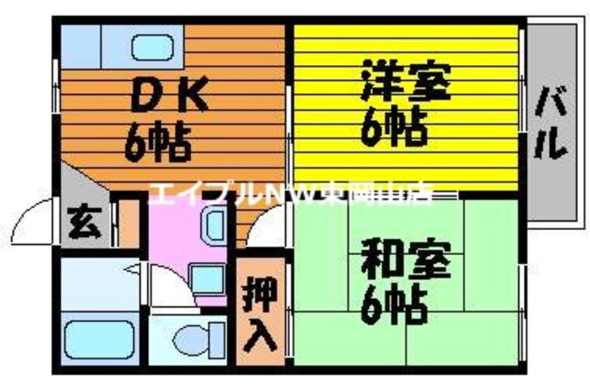 間取図 藤田コーポ　Ⅱ