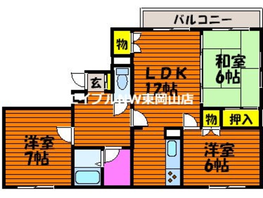 間取図 エリーズトークコート