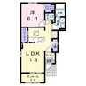 クラウド下市　Ｃ 1LDKの間取り