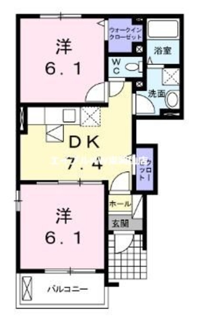 間取図 ヴァンパシフィークＢ棟