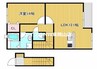 ルピナス平井 1LDKの間取り