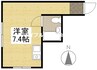 ラルゴ門田屋敷 1Rの間取り