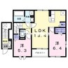 プラシード　カーサ 2LDKの間取り