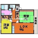 クレセント中島の間取図