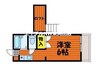 翠ハイツ 1DKの間取り