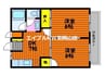 シティハイツカサミア Ⅱ 2DKの間取り