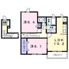 カーサ・フィオーレ　Ａ 2LDKの間取り