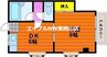 グリンベルⅠ 1DKの間取り