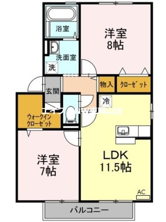 間取図 ルピナス関189　Ｂ棟