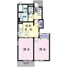 ブリーゼ　イズミ　Ａ棟 2DKの間取り