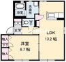 サクセスステージ 1LDKの間取り