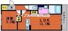 プレセアハイム 1LDKの間取り