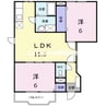 ファミール吉永Ａ 2LDKの間取り