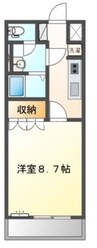 サウスコート・プランドール１６ 1Kの間取り