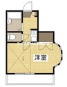 西川原第３レジデンス 1Kの間取り
