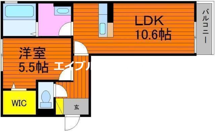 間取図 ゴールドウイング　B棟