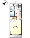 クレシア 1Kの間取り