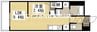 月光　岡山旭東町 1LDKの間取り