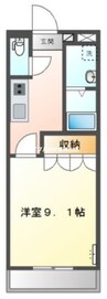 サンシャインANNEX 1Kの間取り