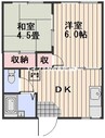 宮下コーポ 2DKの間取り